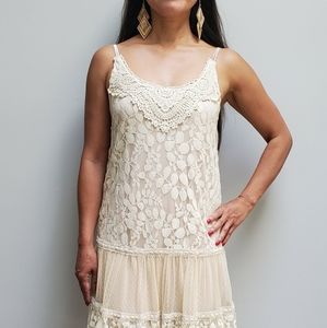 Cream lace dress